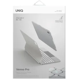 Uniq Venno Pro Magnetic Smart Keyboard Case für iPad Air 10,9" (2020/2022) / Pro 11" (2021/2022) / Air 11" (2024/2025/2026) Weiß