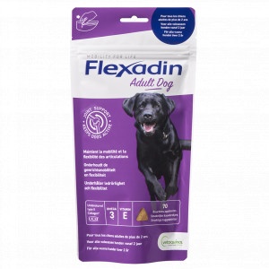 Flexadin Adult Dog Joint Support (70 kauwbrokjes)  2 x 70 tabletten