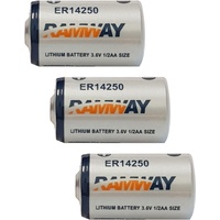 ER14250 Batterie für Eve Door und Window, Kompatibel mit Saft LS, 3,6V, 1200mAh, Li-SOCl2, Alarmanlage, Torantrieben, Pulsoximeter, Einbruchmelder, Sensoren, Nicht Wiederaufladbar (3 Stück)