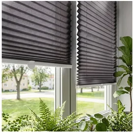 salcar Plissee 90 x 120 cm grau