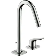 Hansgrohe Citterio M 2-Loch Waschtischmischer Edelstahl Optic