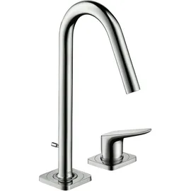 Hansgrohe Citterio M 2-Loch Waschtischmischer Edelstahl Optic