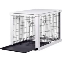 Dobar Design-Hundekäfig aus Holz mit Tischoberfläche