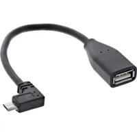 InLine Micro-USB auf USB-A Adapter 0,1 m Schwarz