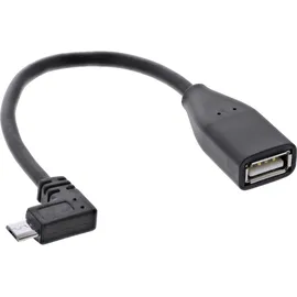 InLine Micro-USB auf USB-A Adapter 0,1 m Schwarz