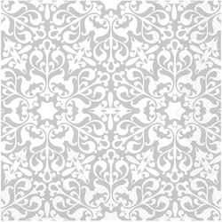 Chic Antique Quadratische Serviette mit Muster, L33/B33 cm, grau
