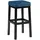 CLP Barhocker Taylor Sitzhöhe 78 cm gepolstert Metallgestell Schwarz/Blau