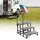 Vevor 3-stufige Tragbare Standtreppe schwarz 740 m