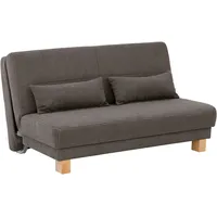 Home affaire Schlafsofa Gina, vom Sofa zum Bett mit einem Handgriff, in 4 Breiten, Nierenkissen braun 160 cm x 86 cm x 95 cm