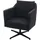 Mendler Lounge-Sessel HWC-H93b Kunstleder 72 x 80 x 72 cm Schwarz drehbar mit Kissen