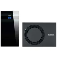 Buderus Luft-Wasser-Wärmepumpe Logaplus WLW186i-5 AR TP70 schwarz