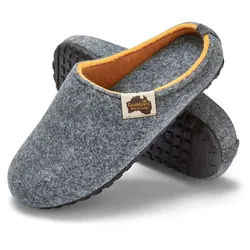 Gumbies Hausschuhe Slipper grau/gelb