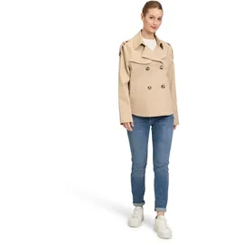 Amber & June Damen Sommerjacke mit Kragen beige 40
