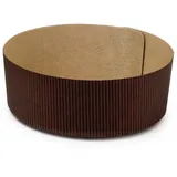 Decora DECORA, 0320167 5 Flache Panettone-Formen à 1000 g, aus reiner Zellulose-Hartpapier, Hitzebeständig bis 200 °C, Ideal für die Herstellung eines flachen Panettone zu Hause, Hergestellt in Italien.