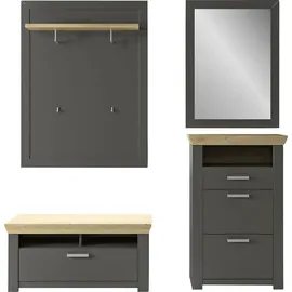 Set One by Musterring GA York Kombi 70 Garderoben-Set 189,5 x 51,2 x 209,2 grau