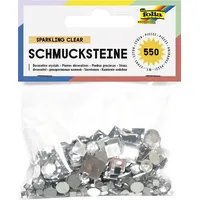 Folia Schmucksteine SPARKLING CLEAR 550 Stück selbstklebend