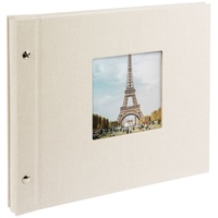 Goldbuch Schraubalbum Bella Vista 30x25 40 weiße Seiten sandgrau