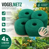 4x Vogelnetz 4x5 m Vogelschutznetz Set Gartennetz Laubschutznetz Teichnetz