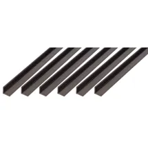 GAH Alberts Alberts 499037 Winkelprofil | Kunststoff, schwarz | 1000 x 30 x 30 mm | 6er Set