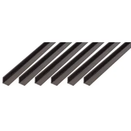 GAH Alberts Alberts 499037 Winkelprofil | Kunststoff, schwarz | 1000 x 30 x 30 mm | 6er Set