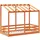 vidaXL Kinderbett mit Dach 70 x 140 cm Kiefer massiv braun