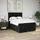 vidaXL Boxspringbett mit Matratze Schwarz 140x200 cm Stoff