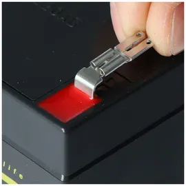 AccuCell Bleiakku Anschluss Adapter für Stecksystem 4,8 => 6,3 mm