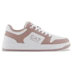 EA7 Unisex. X8X189_XK404 Skateschuhe weiß, rosa (48), Wohnung, Schnürsenkel, Lässig, Sportlich, Multisport