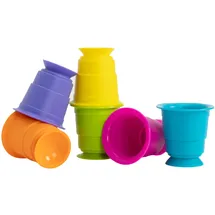 Fat Brain Toys Suction Kupz mehrfarbig