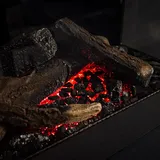 Trimline Fires LED-Glutbett Gaskamin 83 Front Panorama Corner Gas Kaminofen