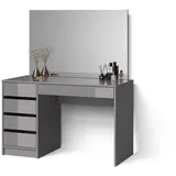 livinity Livinity® Schminktisch Imola, Grau, 120 cm