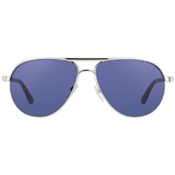 Tom Ford Marko FT0144 18V rhodium glanz / blue