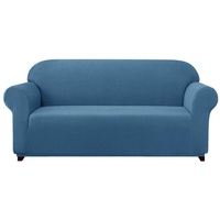 Sofahusse 2/3/4 Sitzer Sofabezug, SUBRTEX, mit dezentem Muster blau