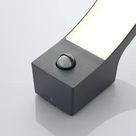 LINDBY Außenwandleuchte Aluminium 24,0 cm mit Bewegungsmelder schwarz