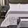 DecoKing 77214 Bettüberwurf 240 x 260 cm Grau/Silber/Weiß