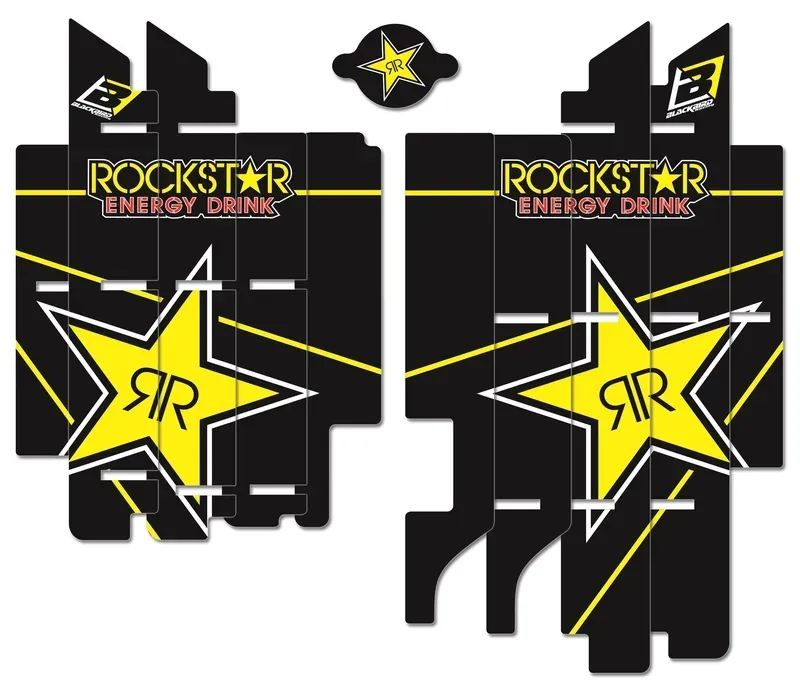 Blackbird Rockstar Energy Suzuki RM-Z450 Radiator Cover Deco Kit, zwart