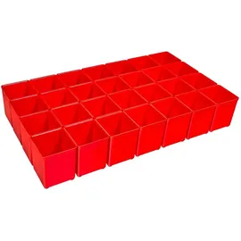 BS SYSTEMS GMBH & CO Insetboxen-Set A3 CT M 74 BSS Kunststoff 364 x 63 x 208 mm Rot