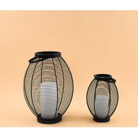 esotec Solarleuchte Dekoleuchte Laternen CHIARA 2er-Set wetterfest METALL 102218