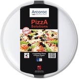 Arcoroc ARC L2810 Solutions Uni Pizzateller, 32cm, Opalglas, weiß, 6 Stück