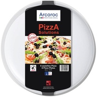 Arcoroc ARC L2810 Solutions Uni Pizzateller, 32cm, Opalglas, weiß, 6 Stück