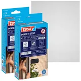 Tesa Insect Stop Comfort Fliegengitter für Fenster 130 x 130 cm Schwarz