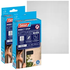Tesa Insect Stop Comfort Fliegengitter für Fenster 130 x 130 cm Schwarz
