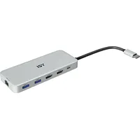 ISY IAD-3000 Power Delivery Multiport-Adapter, Silber Aluminium