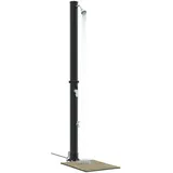 vidaXL Outdoor-Dusche schwarz 217 cm