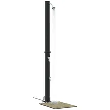 vidaXL Outdoor-Dusche schwarz 217 cm