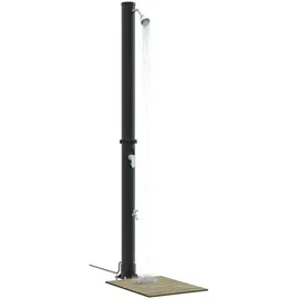 vidaXL Outdoor-Dusche schwarz 217 cm