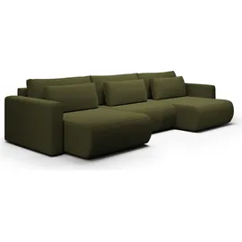 petits-meubles U-Sofa Couch 4-Sitzer Grün