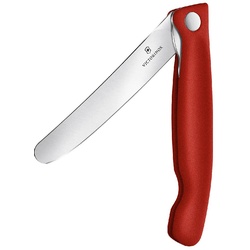 Swiss Classic faltbares Gemüsemesser, gerader Schliff, rot