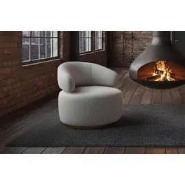 KAWOLA Drehsessel FARA Mikrofaser 70 x 80 x 80 cm grau drehbar
