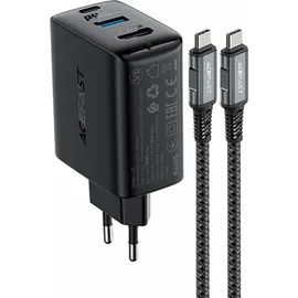 ACEFAST 2in1 Wandladegerät mit Kabel) Schwarz